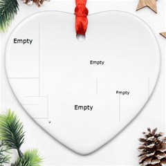 mom - Heart Ornament (Two Sides) mom - Heart Ornament (Two Sides)