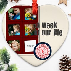 kids - Heart Ornament (Two Sides) kids - Heart Ornament (Two Sides)