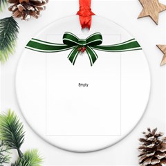 Christmas Tree Round Ornament (2 Sides) - Round Ornament (Two Sides) Christmas Tree Round Ornament (2 Sides) - Round Ornament (Two Sides)