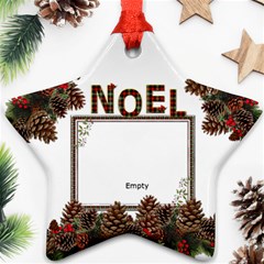 Noel Star Ornament (1 Sided) - Ornament (Star)
