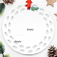 Love you grandma Round Ornament 2 sides - Round Filigree Ornament (Two Sides) Love you grandma Round Ornament 2 sides - Round Filigree Ornament (Two Sides)
