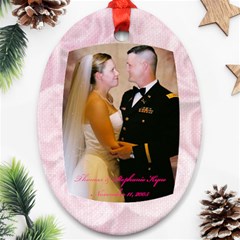 our wedding - Ornament (Oval)