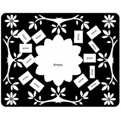 Black and White Med Blanket (4 styles) - 60 x 50 Fleece Blanket (Medium) Black and White Med Blanket (4 styles) - 60 x 50 Fleece Blanket (Medium)