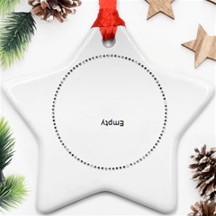 Red snowflake Star Ornament - Star Ornament (Two Sides)