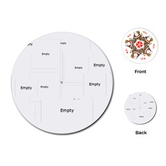 xmas - Playing Cards Single Design (Round)