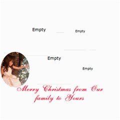 Christmas Ornament Photo card 5 x 7 - 5  x 7  Photo Cards