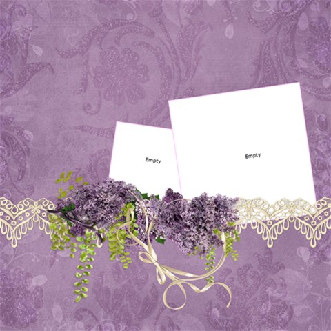 Lavender Dream 12 x12  Scrapbook Page - 1