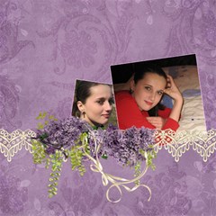 Lavender Dream - ScrapBook Page 12x12 - ScrapBook Page 12 x 12 Lavender Dream - ScrapBook Page 12x12 - ScrapBook Page 12 x 12