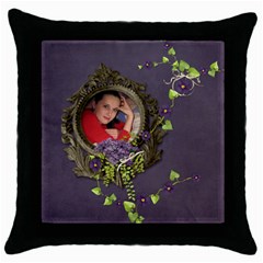 Lavender Dream - Throw Pillow Case - Throw Pillow Case (Black) Lavender Dream - Throw Pillow Case - Throw Pillow Case (Black)