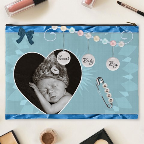 Its A Boy Xxxl Cosmetic Bag By Lil Back
