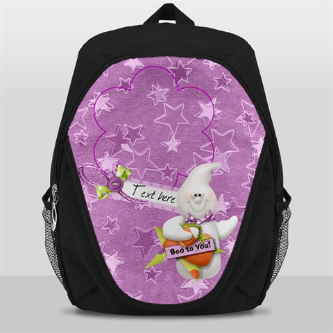 Boo To You Backpack Bag By Elena Petrova Front