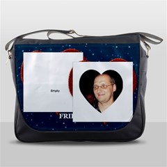 Double heart Messenger bag