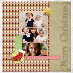 christmas - Canvas 12  x 12 