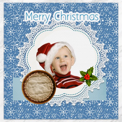 Christmas By Man 11.4 x11.56  Canvas - 1