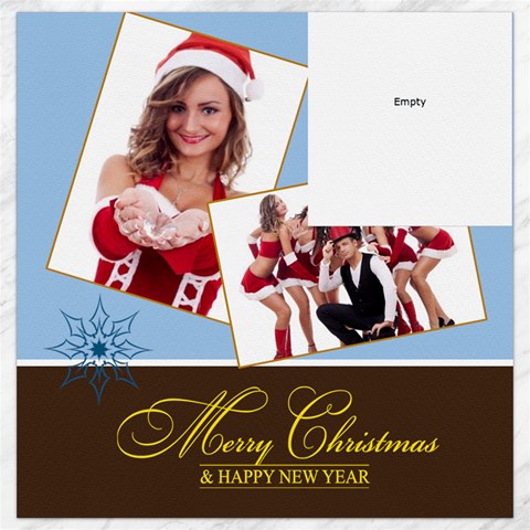 Merry Christmas By Clince 15.2 x15.41  Canvas - 1
