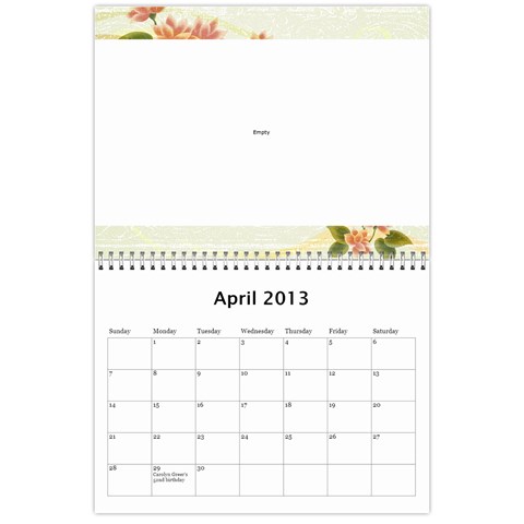 Linder Calendar 2013 By Deborah Hensley Apr 2013