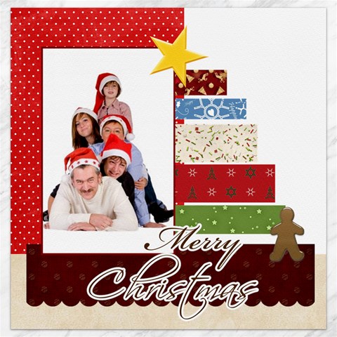 Merry Christmas By Betty 15.2 x15.41  Canvas - 1
