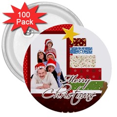 merry christmas - 3 Button (100 pack) merry christmas - 3 Button (100 pack)