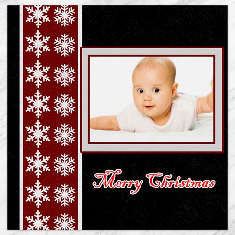 Merry Christmas, Xmas, Happy New Year  By Wood Johnson 11.4 x11.56  Canvas - 1