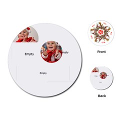 merry christmas - Playing Cards Single Design (Round)