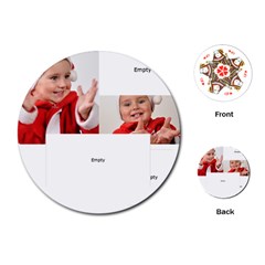 merry christmas - Playing Cards Single Design (Round)