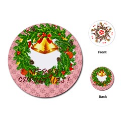 merry christmas - Playing Cards Single Design (Round)