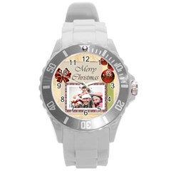 merry christmas - Round Plastic Sport Watch (L) merry christmas - Round Plastic Sport Watch (L)