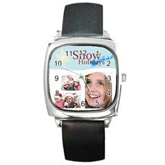 merry christmas - Square Metal Watch merry christmas - Square Metal Watch