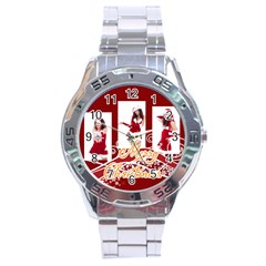merry christmas - Stainless Steel Analogue Watch merry christmas - Stainless Steel Analogue Watch
