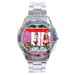 merry christmas - Stainless Steel Analogue Watch merry christmas - Stainless Steel Analogue Watch