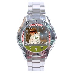 merry christmas - Stainless Steel Analogue Watch merry christmas - Stainless Steel Analogue Watch