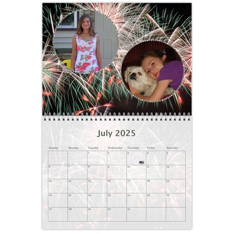 Memory  Calendar 2025 By Kim Blair Jul 2025