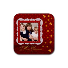 merry christmas - Rubber Coaster (Square) merry christmas - Rubber Coaster (Square)