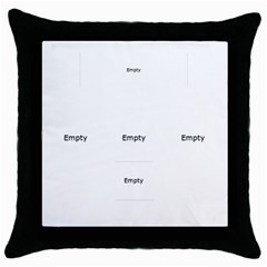 merry christmas - Throw Pillow Case (Black)