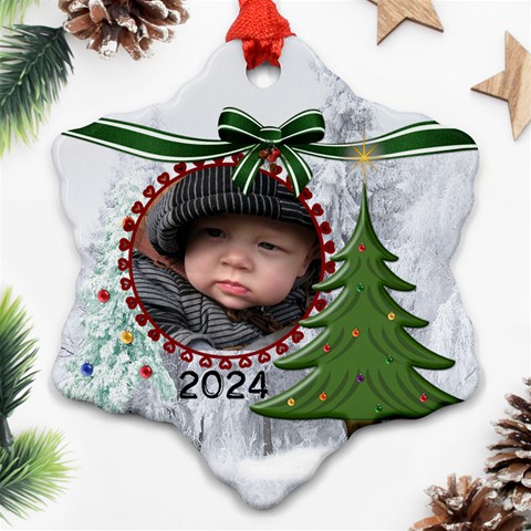 Christmas Tree Ornament (1 Sided) By Lil Front