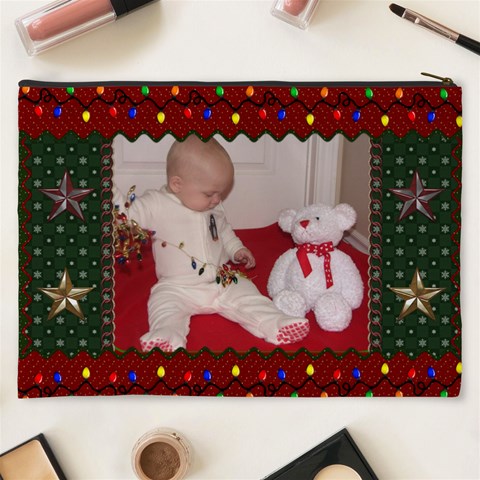 Christmas Keeper Xxxl Cosmetic Bag By Lil Back