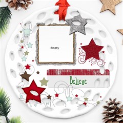 Believe filigree ornament - Ornament (Round Filigree)