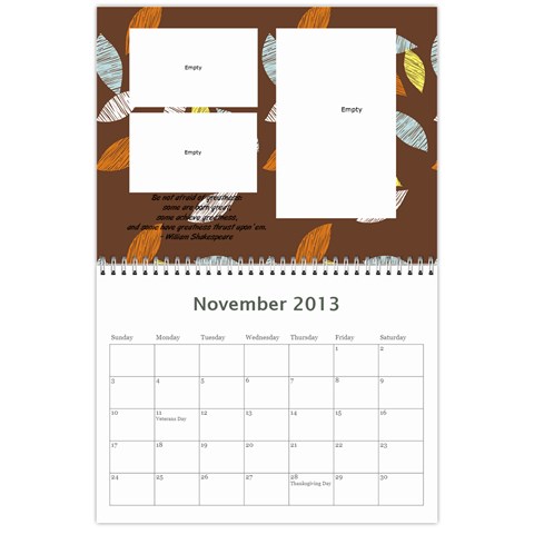 2013 Calender By Kellyjanine2 Yahoo Com Nov 2013
