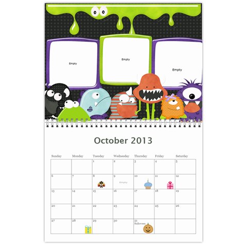 Calendar 2013 For Jisca By Elizabeth Marcellin Oct 2013