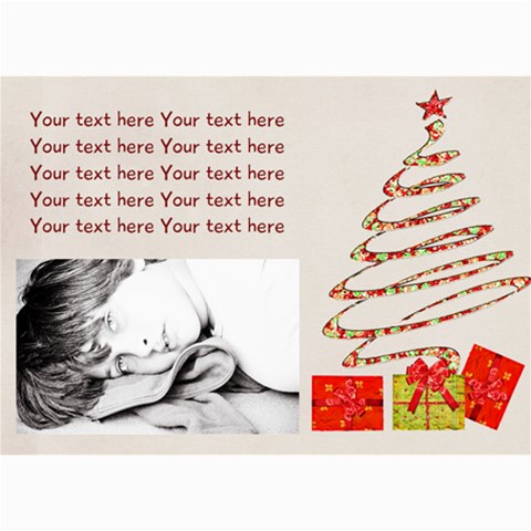 5  X 7  Photo Cards Xmas 02 By Deca 7 x5  Photo Card - 1