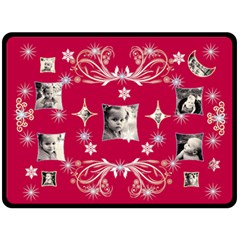 Red Starry Night Snowflake Xl Blanket