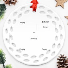 merry christmas - Round Filigree Ornament (Two Sides) merry christmas - Round Filigree Ornament (Two Sides)