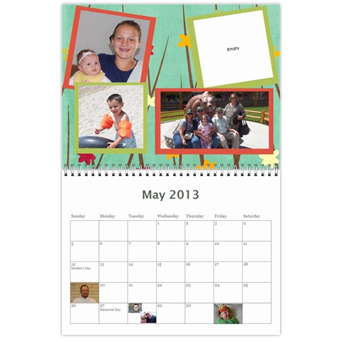 2013 Calendar By Joy May 2013