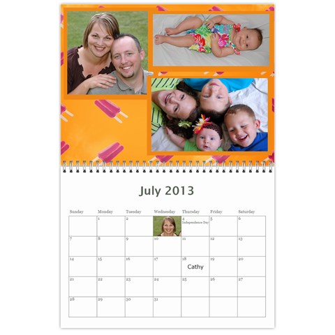 2013 Calendar By Joy Jul 2013