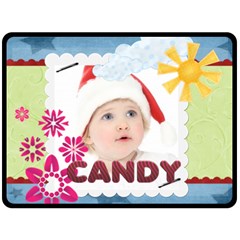 candy - 80  x 56  Fleece Blanket (Large)