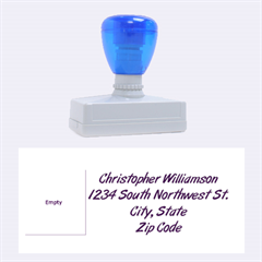 Birthday Party Cake Address Stamp
