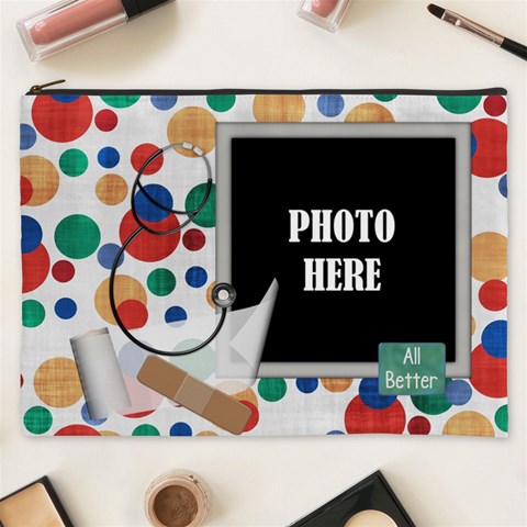 All Better Xxxl Cosmetic Bag 1 By Lisa Minor Front
