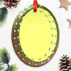  glittering filigree  ornament , 2 x  your photo - Oval Filigree Ornament (Two Sides)