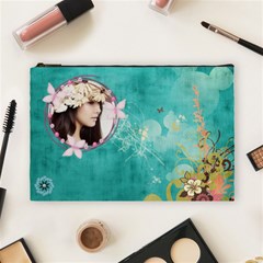 Elegance-Blue Cosmetic Bag (Large)
