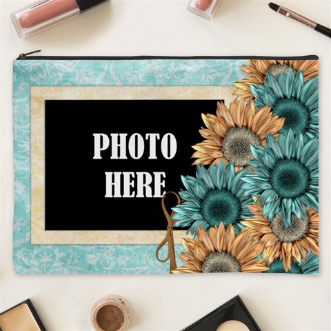 Autumn s Whisper Xxxl Cosmetic Bag 1 By Lisa Minor Front